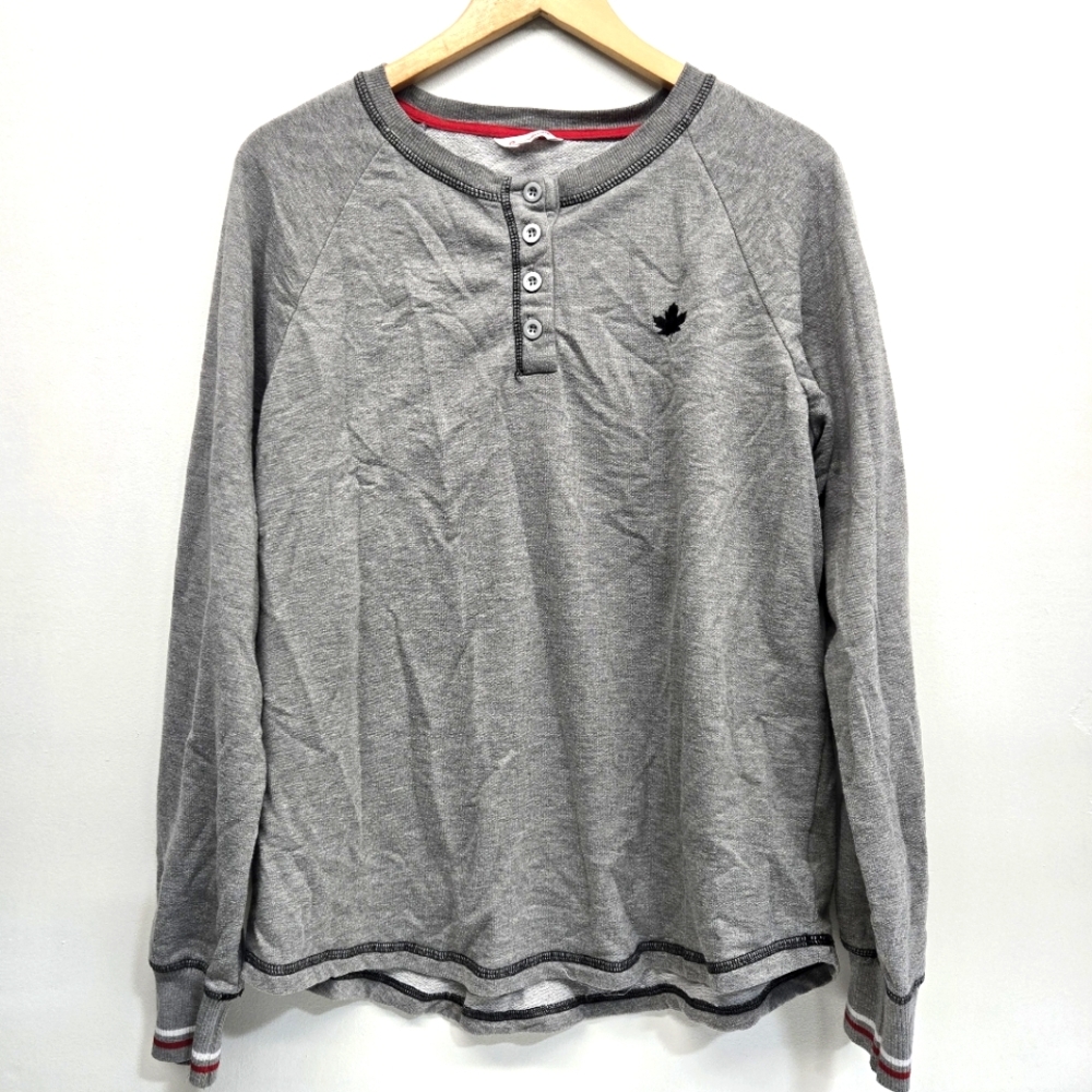Canadiana Womens grey pyjama shirt
